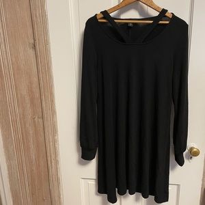 {Karen Kane} black long sleeve sweater dress